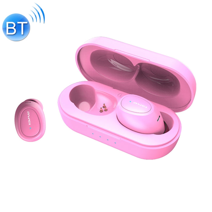 awei T6 TWS Bluetooth V5.0 Ture Auriculares deportivos inalámbricos con estuche de carga