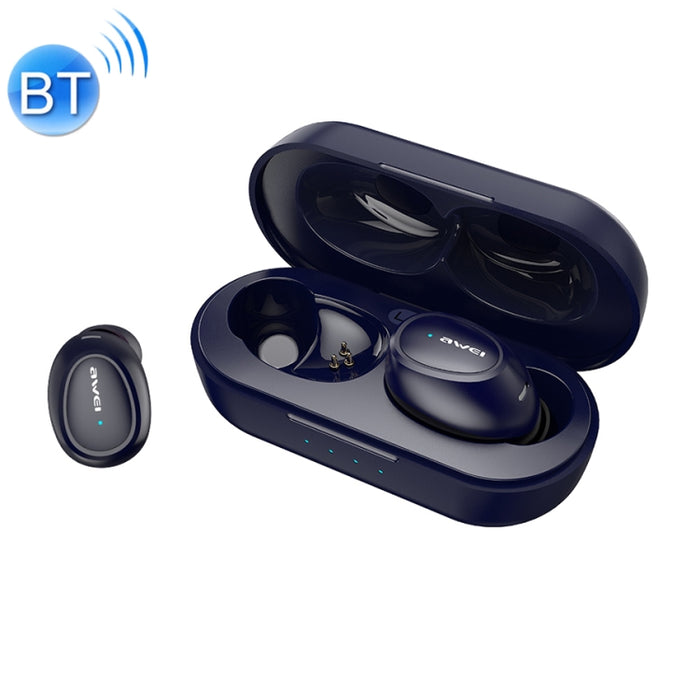 awei T6 TWS Bluetooth V5.0 Ture Auriculares deportivos inalámbricos con estuche de carga