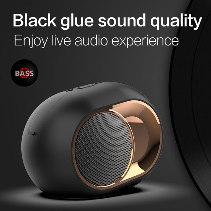 Altavoz Bluetooth inalámbrico bajo impermeable al aire libre X6 TWS 5W, compatible con tarjeta manos libres / USB / AUX / TF