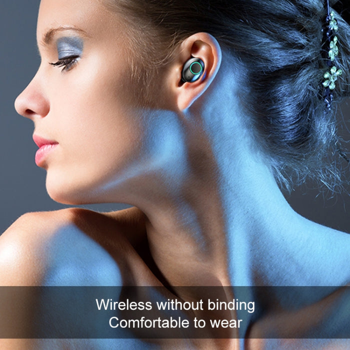 Auriculares Bluetooth estéreo inalámbricos binaurales M7 TWS V5.0 con estuche de carga y pantalla digital