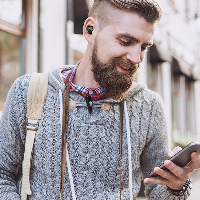 Auriculares Bluetooth estéreo inalámbricos binaurales M7 TWS V5.0 con estuche de carga y pantalla digital