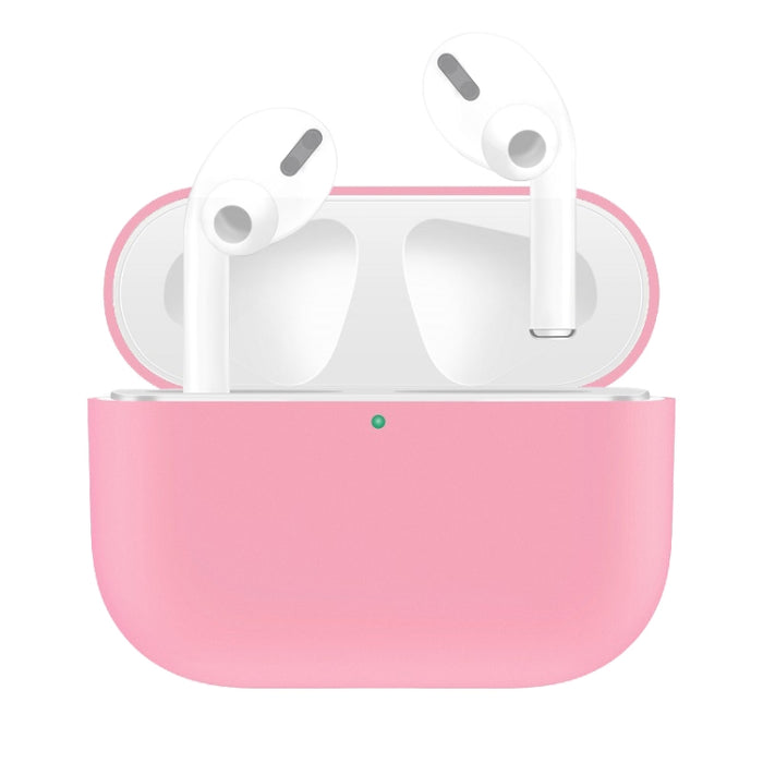 Para AirPods Pro Funda protectora para auriculares de silicona de color sólido