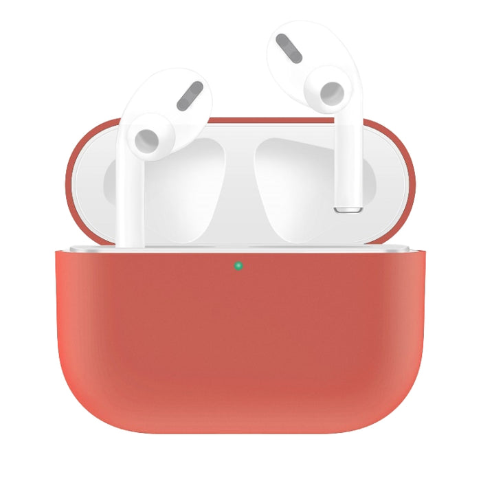 Para AirPods Pro Funda protectora para auriculares de silicona de color sólido