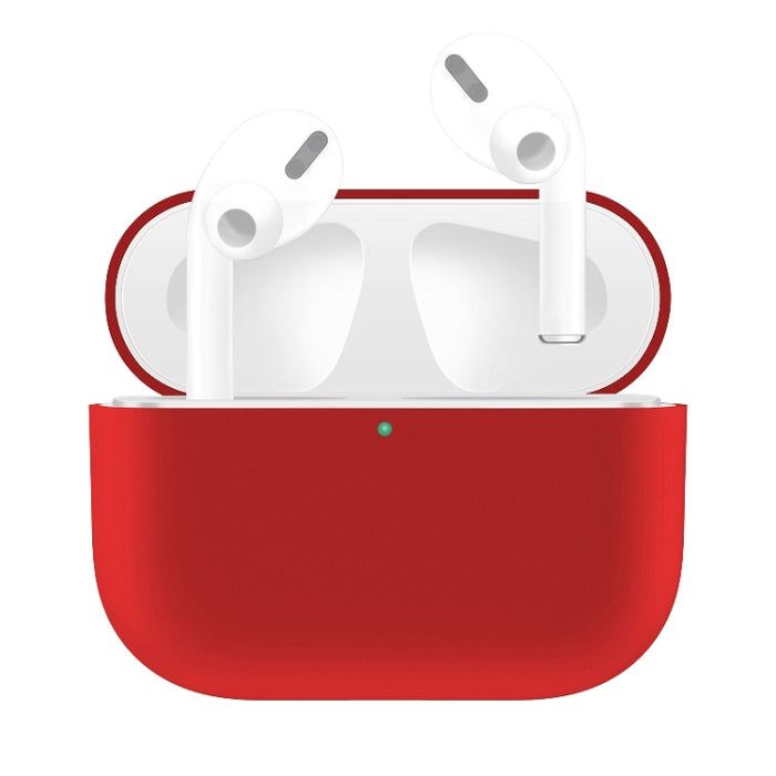 Para AirPods Pro Funda protectora para auriculares de silicona de color sólido