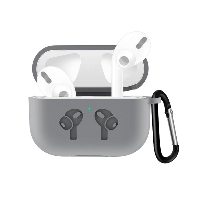 Para AirPods Pro Funda protectora de silicona para auriculares con hebilla anticaída