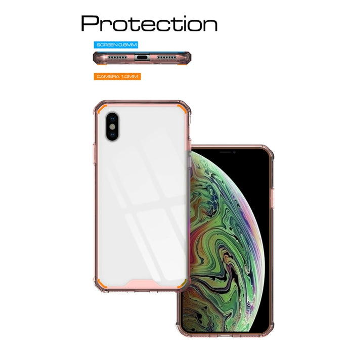 Para iPhone XS Max Acrílico + TPU Funda de armadura transparente a prueba de golpes