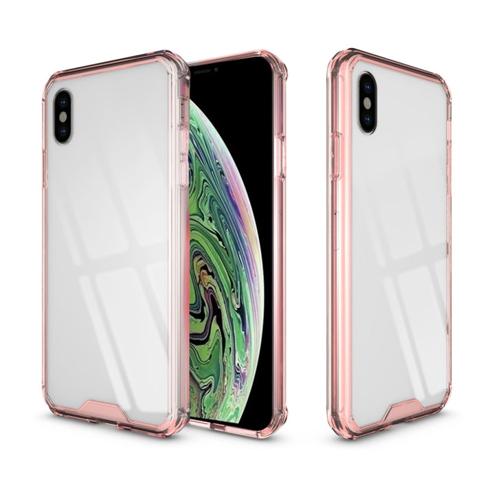 Para iPhone XS Max Acrílico + TPU Funda de armadura transparente a prueba de golpes