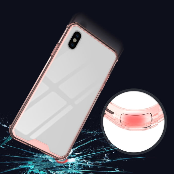 Para iPhone XS Max Acrílico + TPU Funda de armadura transparente a prueba de golpes