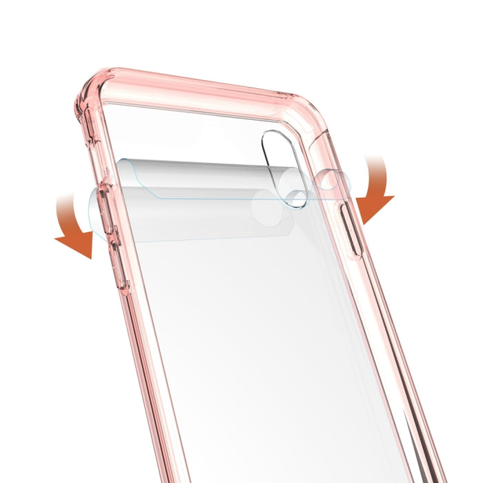 Para iPhone XS Max Acrílico + TPU Funda de armadura transparente a prueba de golpes