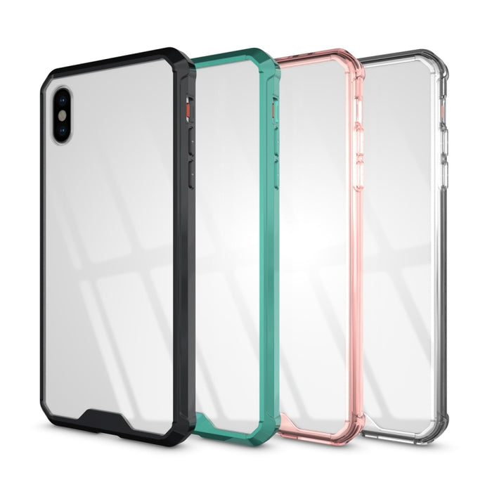 Para iPhone XS Max Acrílico + TPU Funda de armadura transparente a prueba de golpes