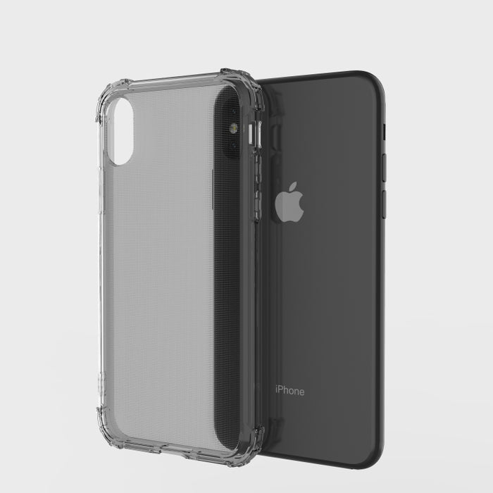 Para iPhone X / XS Funda blanda de TPU transparente a prueba de golpes