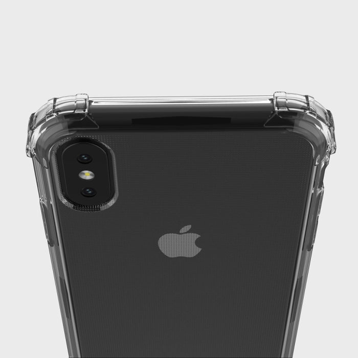 Para iPhone X / XS Funda blanda de TPU transparente a prueba de golpes