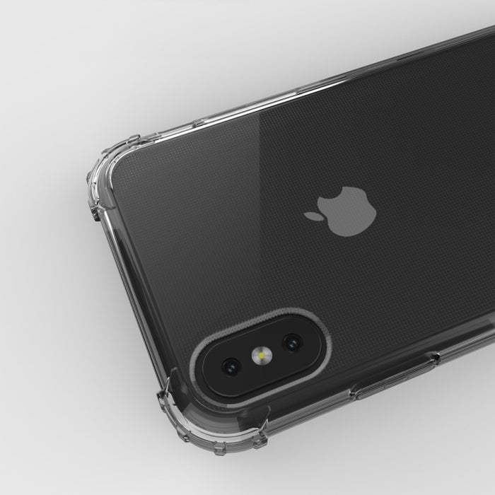 Para iPhone X / XS Funda blanda de TPU transparente a prueba de golpes