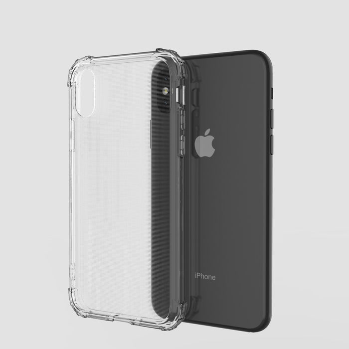 Para iPhone X / XS Funda blanda de TPU transparente a prueba de golpes