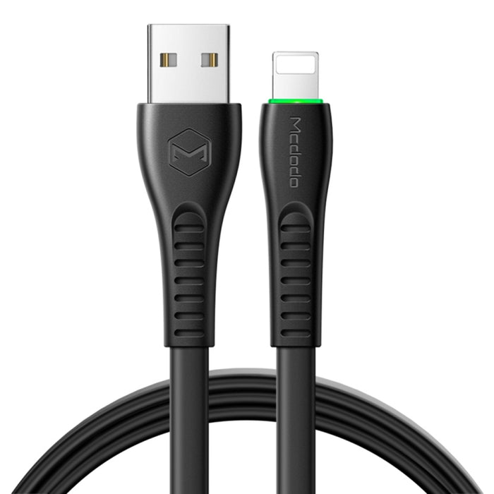 Mcdodo CA-6362 Flying Fish Series Cable LED de 8 pines a USB, longitud: 1,8 m