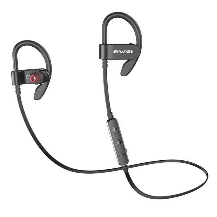 Awei WT50 IPX4 Auricular inalámbrico Bluetooth impermeable montado en la oreja con micrófono