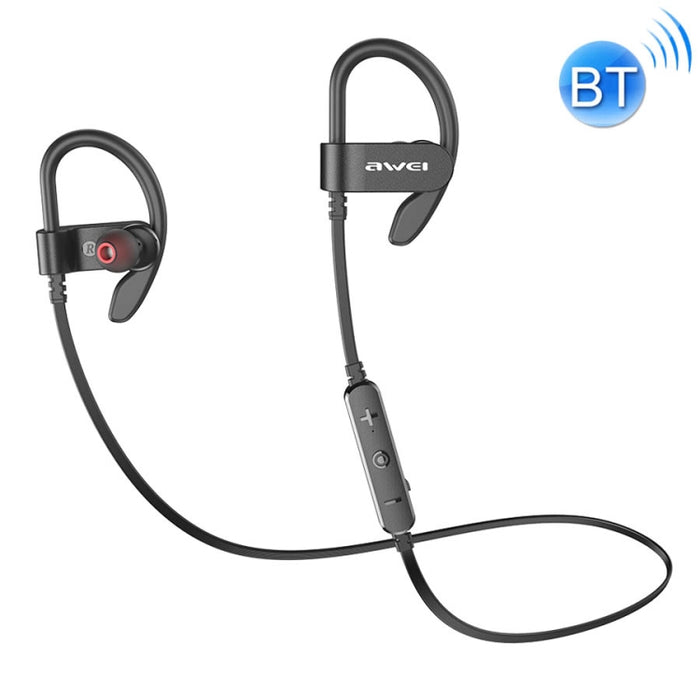 Awei WT50 IPX4 Auricular inalámbrico Bluetooth impermeable montado en la oreja con micrófono
