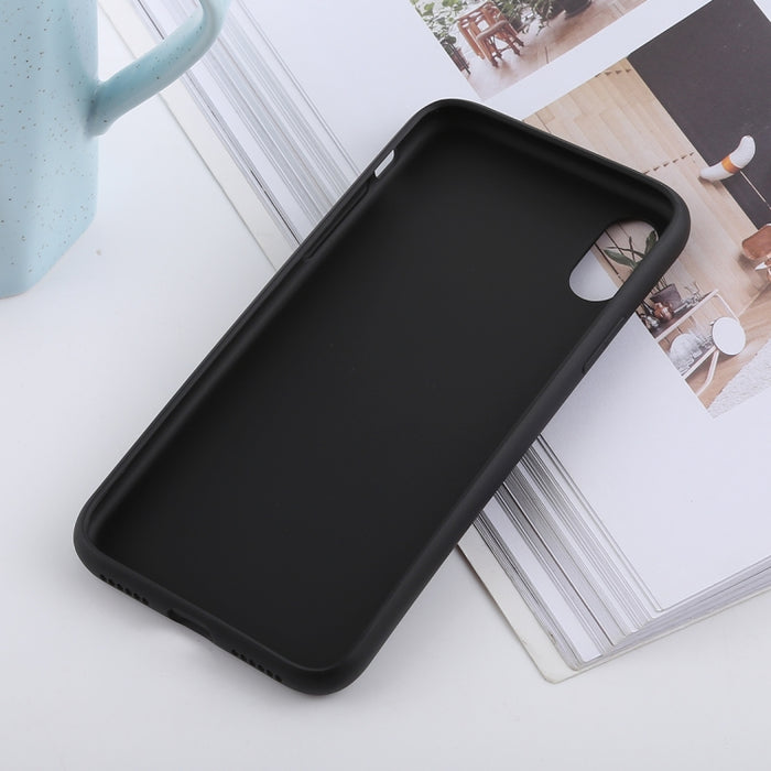 Para iPhone X / XS Funda de TPU con sensación de silicona líquida de color sólido a prueba de golpes