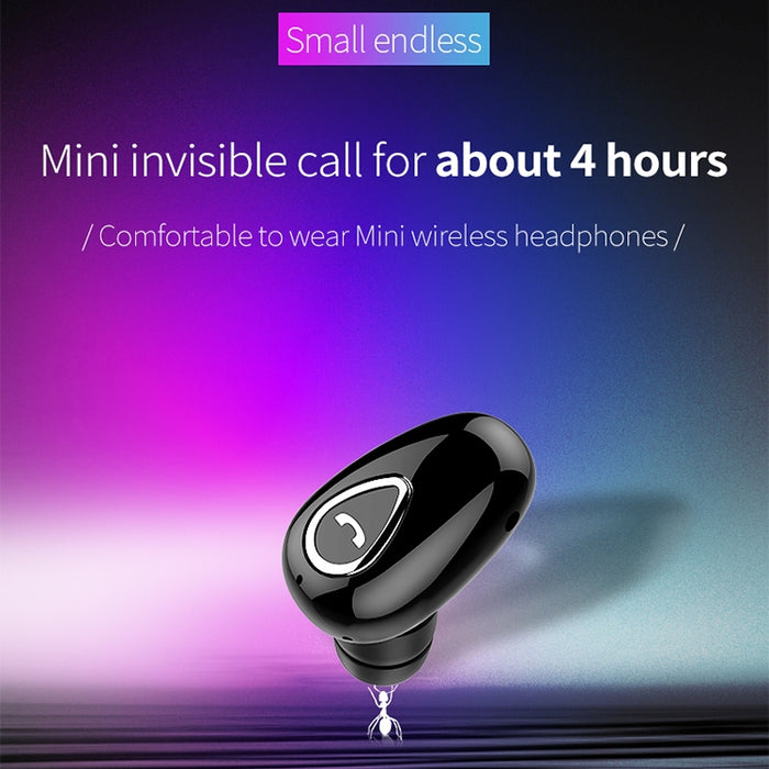 YX01 Auricular Bluetooth inalámbrico Bluetooth 4.1 a prueba de sudor, conexión de memoria compatible y llamada HD