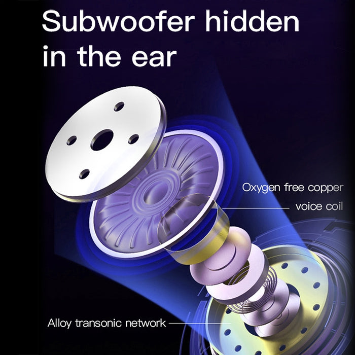 YX01 Auricular Bluetooth inalámbrico Bluetooth 4.1 a prueba de sudor con caja de carga, conexión de memoria compatible y llamada HD