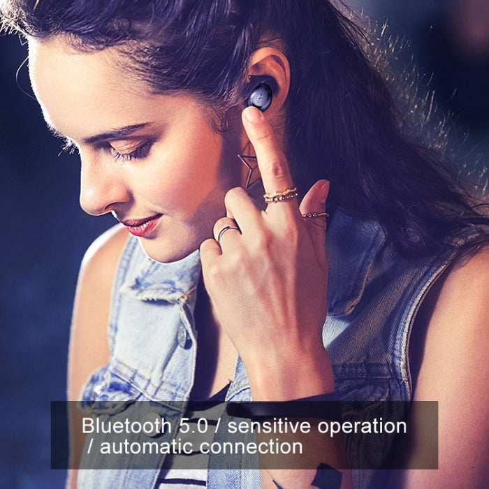 ZEALOT H19 TWS Bluetooth 5.0 Auricular Bluetooth inalámbrico táctil con caja de carga magnética, compatible con llamadas HD y conexión automática Bluetooth