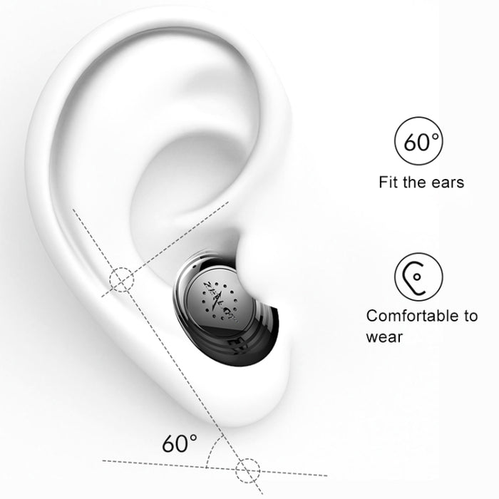 ZEALOT H19 TWS Bluetooth 5.0 Auricular Bluetooth inalámbrico táctil con caja de carga magnética, compatible con llamadas HD y conexión automática Bluetooth