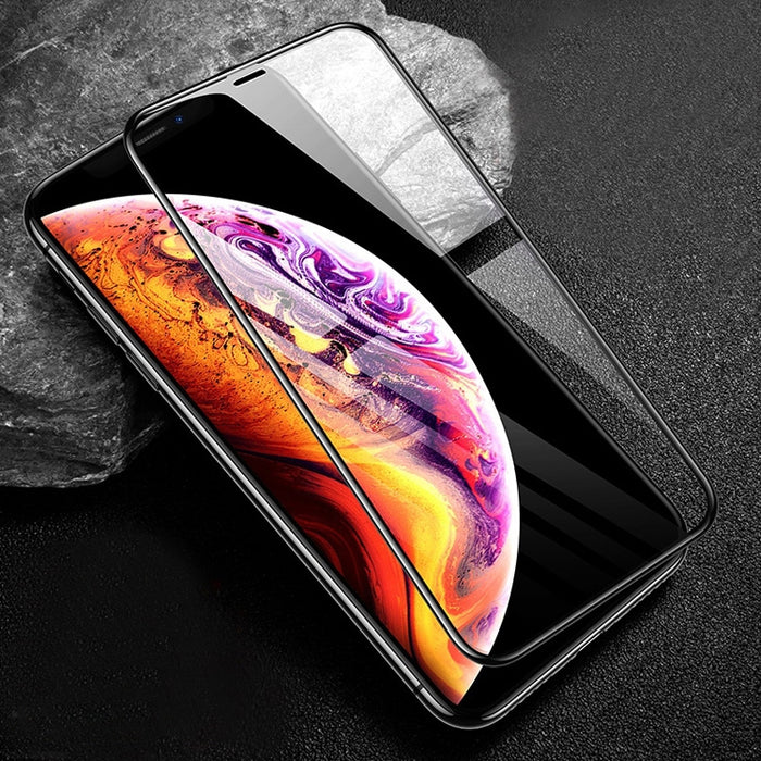 Para iPhone XS / X mocolo 0,33 mm 9H Película de vidrio templado de borde redondo 3D
