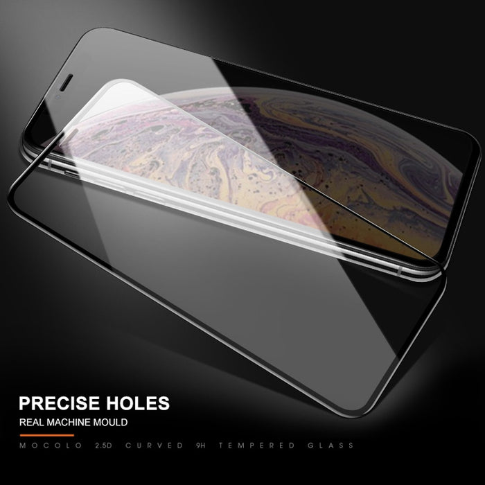 Para iPhone XS / X mocolo 0,33 mm 9H 2.5D Película de vidrio templado con impresión de seda