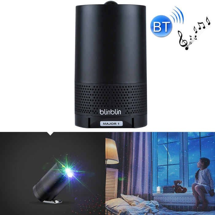 Blinblin Major 1 6W Carga USB Proyector láser RGB portátil Altavoz de sonido estéreo Bluetooth