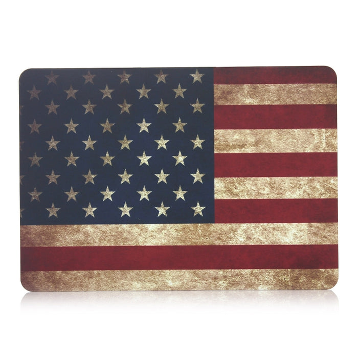 Para MacBook Air 13,3 pulgadas A1932 2018 / A2179 Funda protectora estilo palo de agua para computadora portátil con bandera estadounidense (2020)