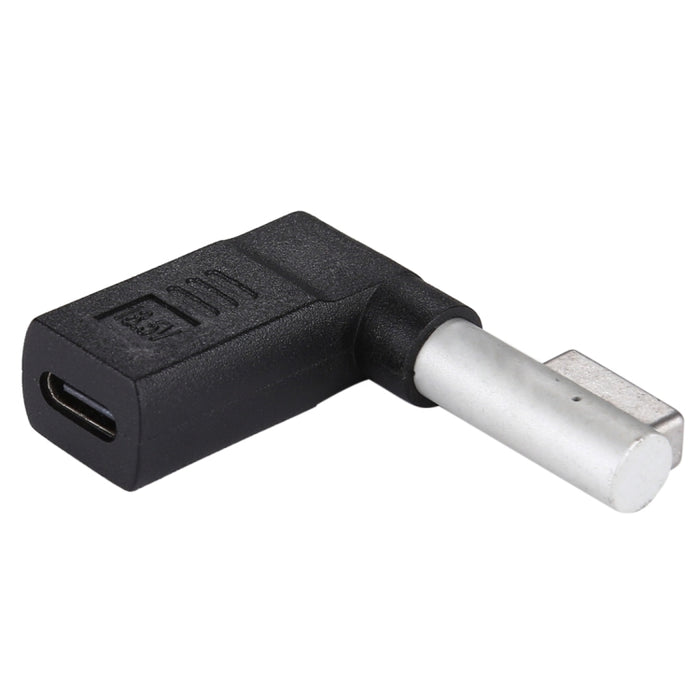 Adaptador de carga USB-C / Type-C hembra a MagSafe 1 (en forma de L) macho de 5 pines