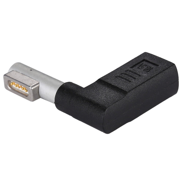 Adaptador de carga USB-C / Type-C hembra a MagSafe 1 (en forma de L) macho de 5 pines
