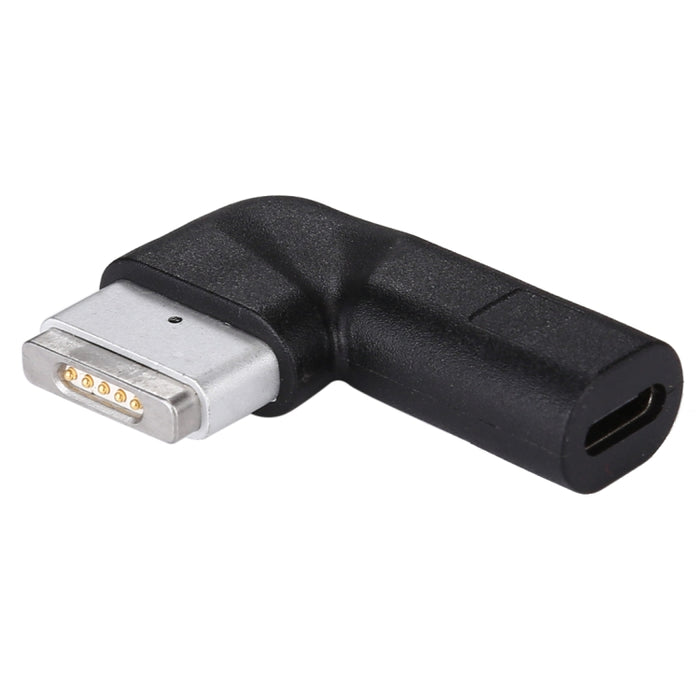 Adaptador de carga USB-C / Type-C hembra a MagSafe 2 (en forma de T) macho de 5 pines