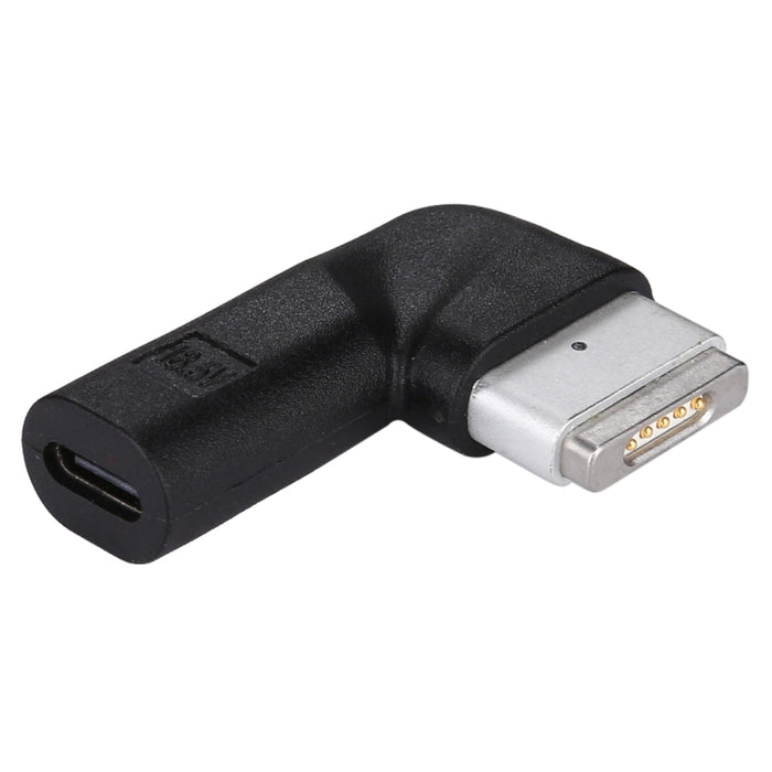 Adaptador de carga USB-C / Type-C hembra a MagSafe 2 (en forma de T) macho de 5 pines