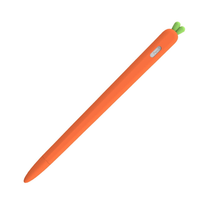 LOVE MEI para Apple Pencil 2 funda protectora de silicona con forma de zanahoria Stylus Pen