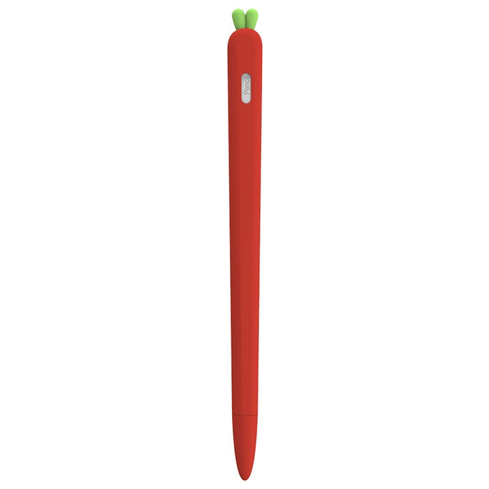 LOVE MEI para Apple Pencil 2 funda protectora de silicona con forma de zanahoria Stylus Pen