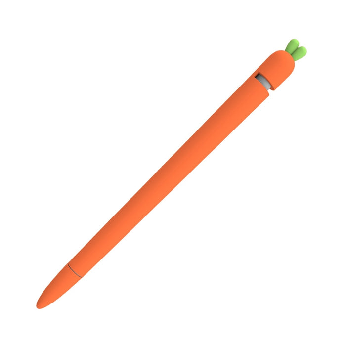LOVE MEI para Apple Pencil 1 funda protectora de silicona con forma de zanahoria Stylus Pen