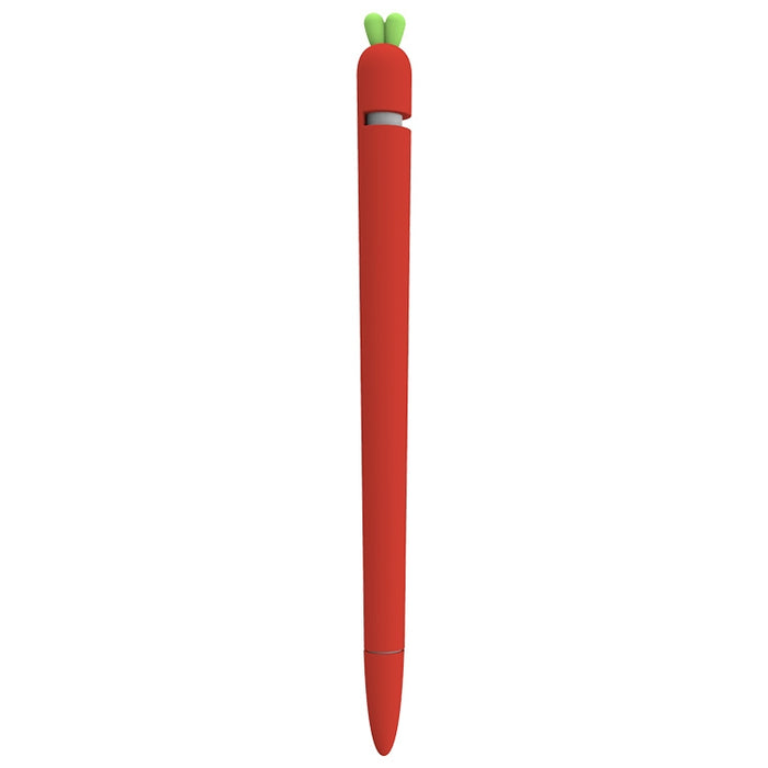 LOVE MEI para Apple Pencil 1 funda protectora de silicona con forma de zanahoria Stylus Pen