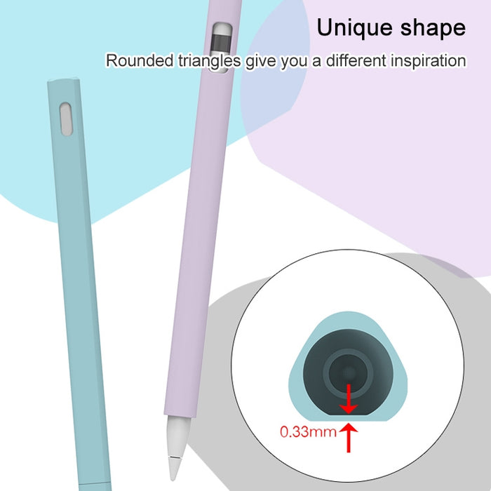 LOVE MEI para Apple Pencil 2 forma triangular Stylus Pen funda protectora de silicona