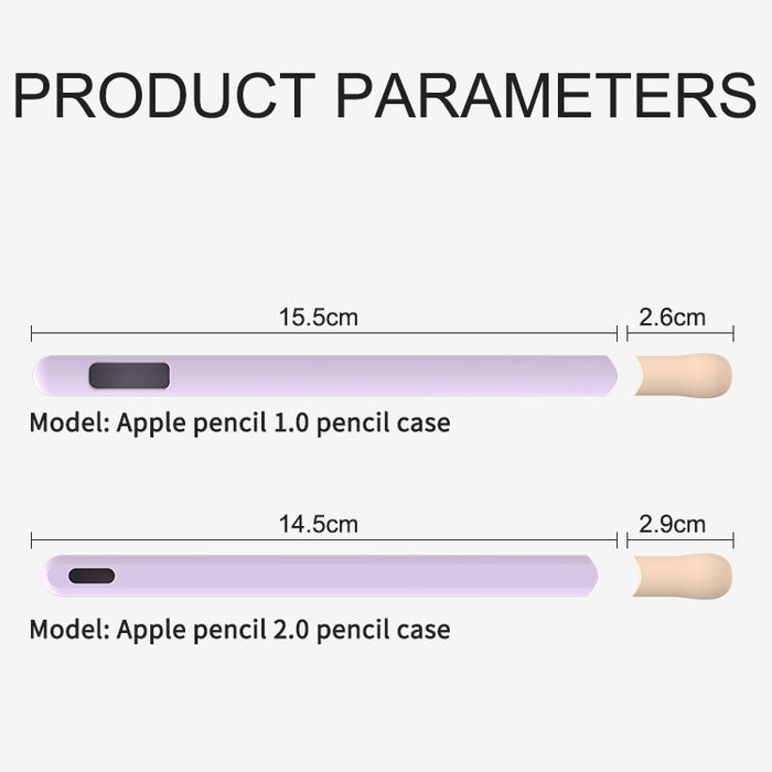 LOVE MEI para Apple Pencil 2 diseño de rayas Stylus Pen funda protectora de silicona