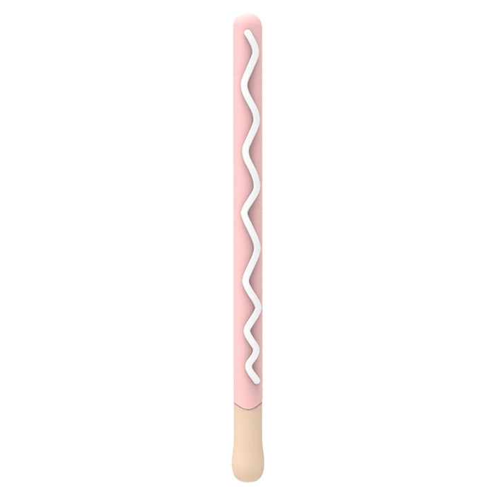 LOVE MEI para Apple Pencil 2 diseño de rayas Stylus Pen funda protectora de silicona