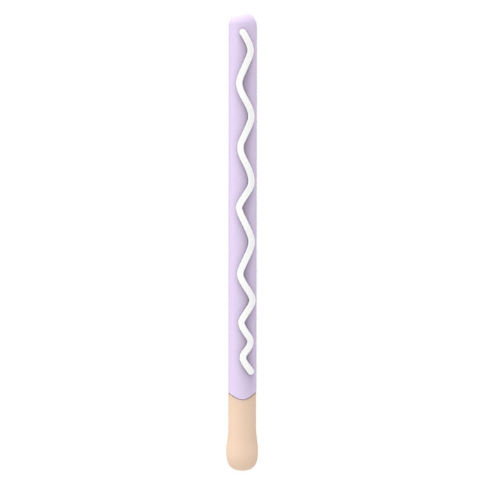 LOVE MEI para Apple Pencil 2 diseño de rayas Stylus Pen funda protectora de silicona