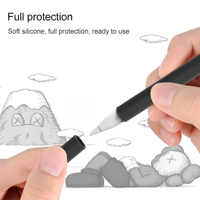 LOVE MEI para Apple Pencil 2 funda protectora de silicona con forma de dedo medio Stylus Pen