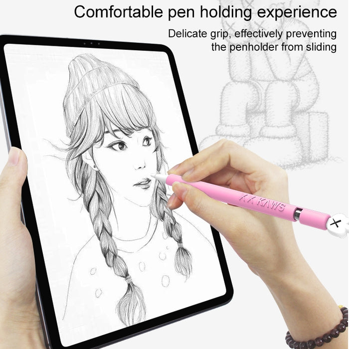 LOVE MEI para Apple Pencil 2 funda protectora de silicona con forma de dedo medio Stylus Pen