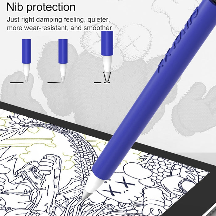 LOVE MEI para Apple Pencil 2 funda protectora de silicona con forma de dedo medio Stylus Pen