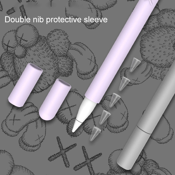 LOVE MEI para Apple Pencil 1 funda protectora de silicona con forma de dedo medio Stylus Pen