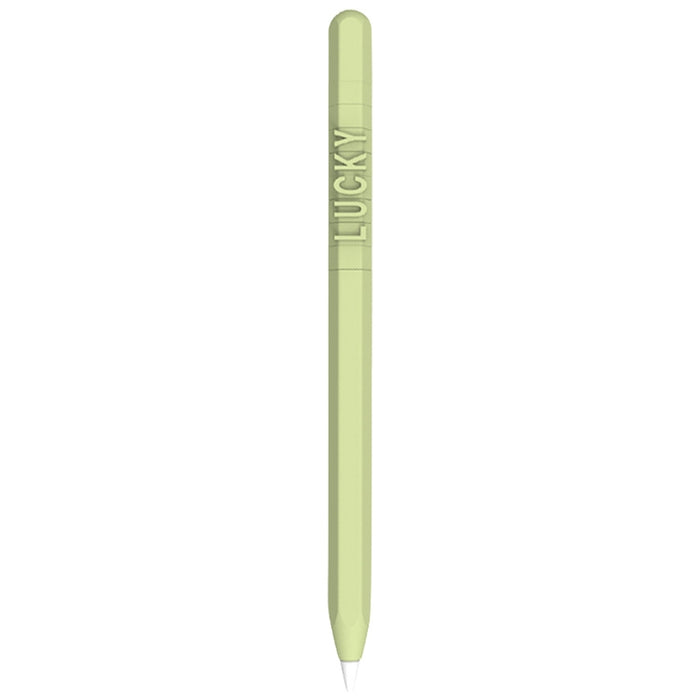 LOVE MEI para Apple Pencil 2 número letra diseño Stylus Pen funda protectora de silicona