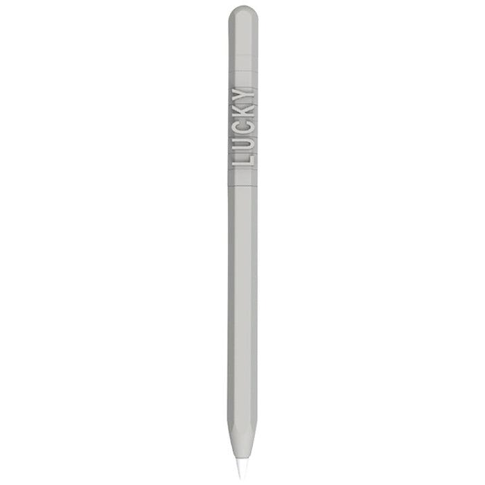 LOVE MEI para Apple Pencil 2 número letra diseño Stylus Pen funda protectora de silicona