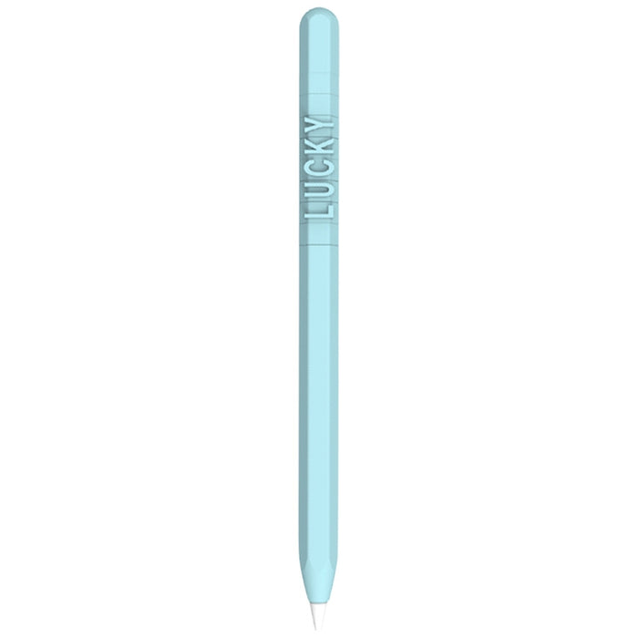 LOVE MEI para Apple Pencil 2 número letra diseño Stylus Pen funda protectora de silicona