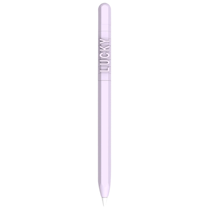 LOVE MEI para Apple Pencil 2 número letra diseño Stylus Pen funda protectora de silicona
